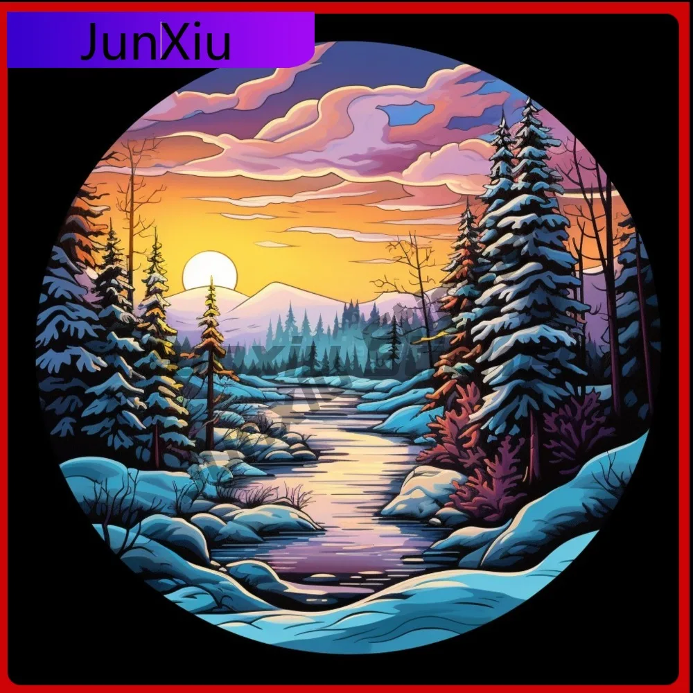 

Winter Wonderland Sticker Nature Decal for Truck Cute Waterproof Vinyl Car Laptop Window Bumper