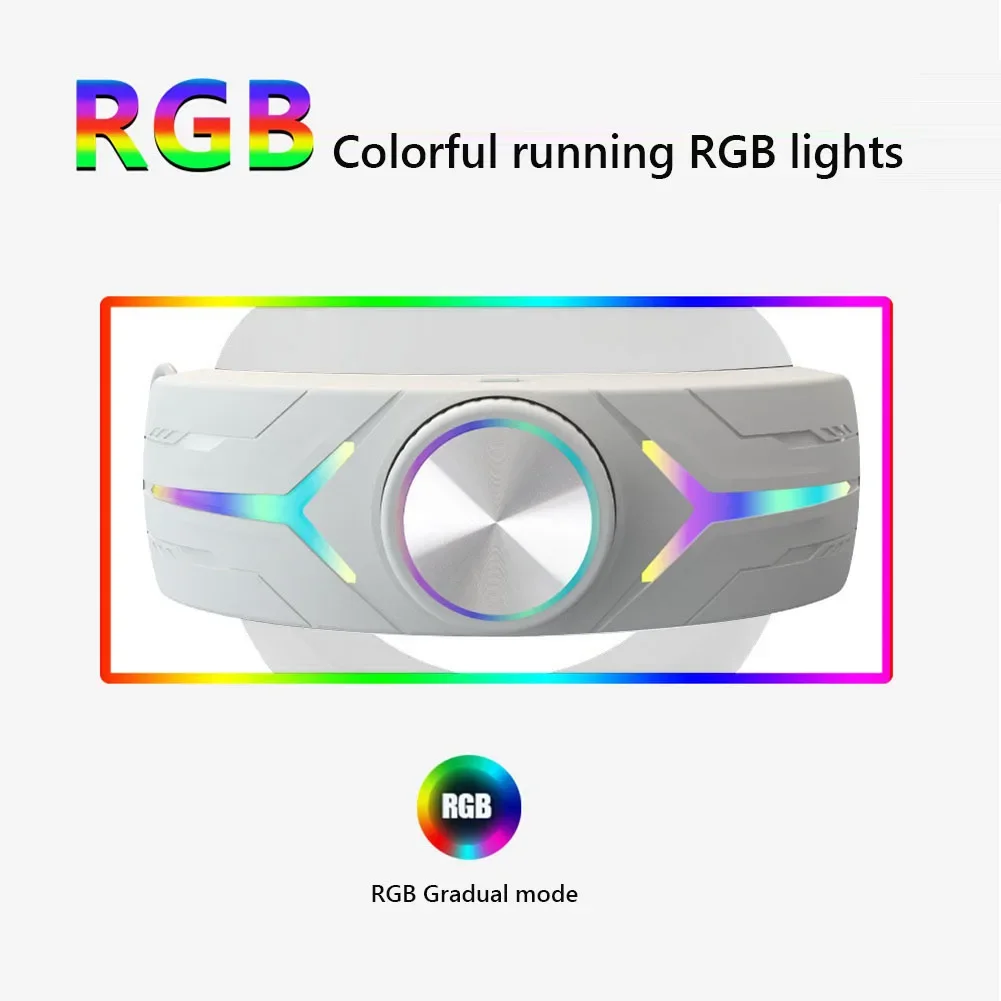 메타 퀘스트 3용 RGB 헤드 스트랩 조절 가능한 엘리트 VR 헤드 스트랩 압력 감소 및 충전식 8000mAh 배터리 액세서리