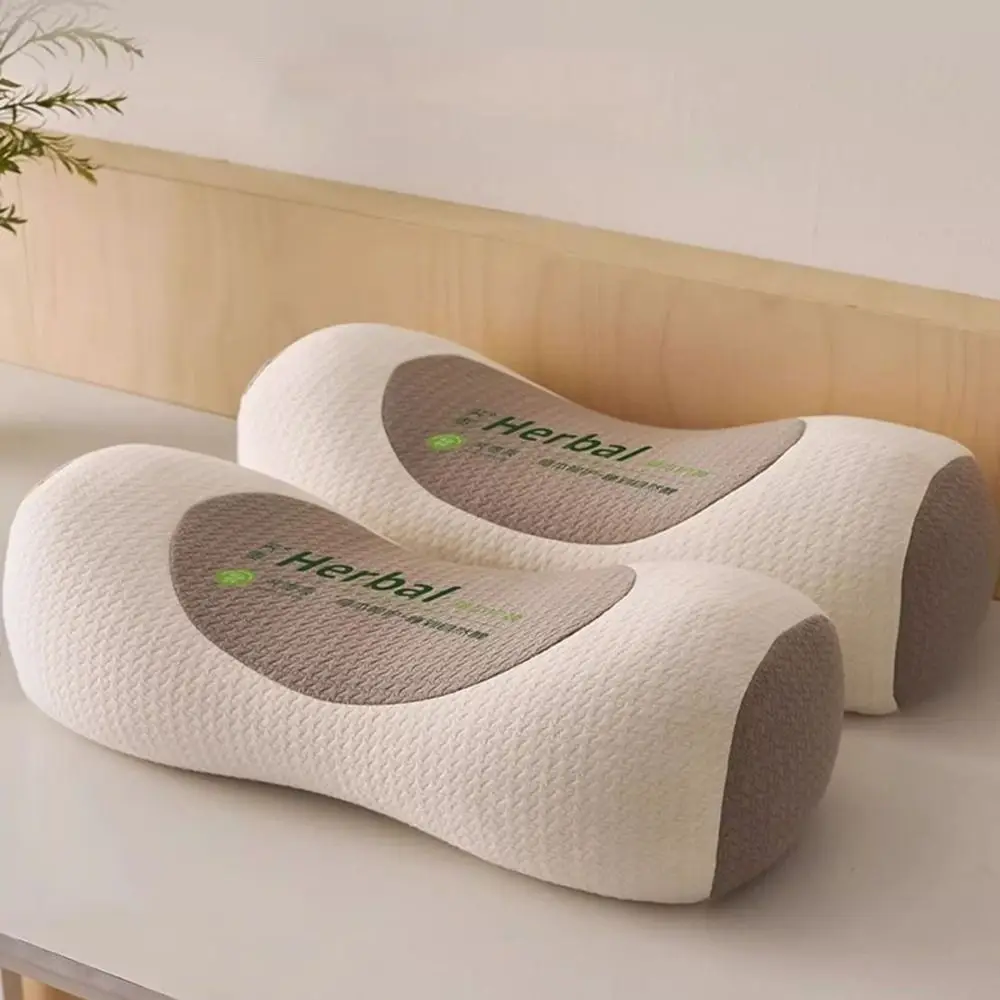 Cylindrical Buckwheat Pillows Breathable Help Sleep Cervical Vertebra Pillow Neck Pain Relief Anti-arch Traction Cervical Pillow