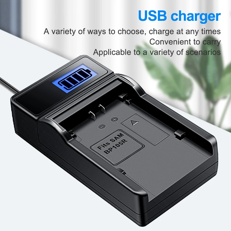 HQIX for Samsung SMX-H320 H303 H304 SMX-F53 HMX-F54 F500 H300 H203 Camera IA-BP105R Battery Charger