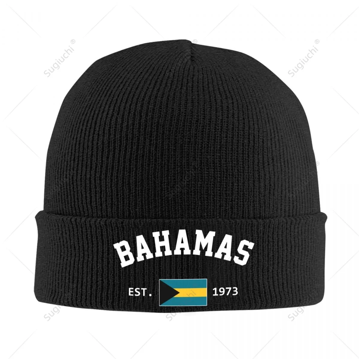 Knitted Hat Unisex Bahamas EST.1973 Independence Day For Men Women Boys Winter Autumn Beanie Cap Warm Bonnet