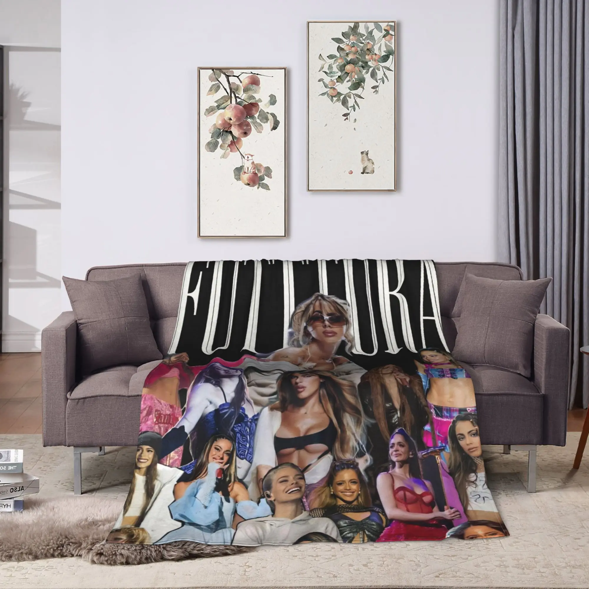 TINI STOESSEL Futtura Tour  Blankets  Travel Office Flannel Throw Blanket For Couch Chair Soft Warm Customized Quality Bedspread