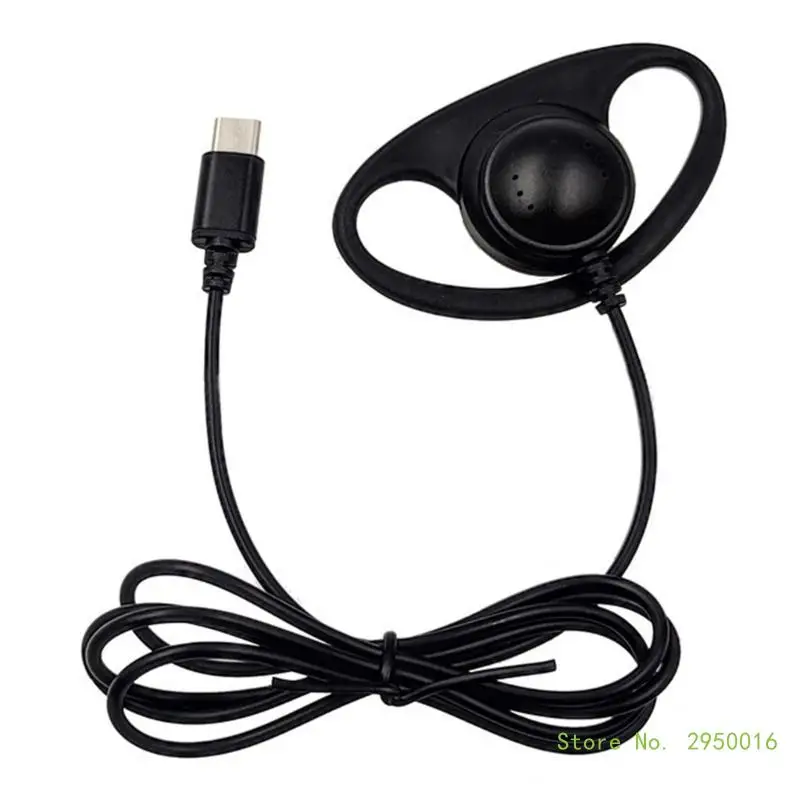 USB C Earphones Single Side Earphone Side Headphones Corded Headsets