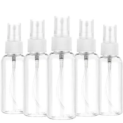 3pcs/lot Refillable 30ml 50ml 100ml Clear PET Plastic Portable Spray Bottle Empty Perfume Container