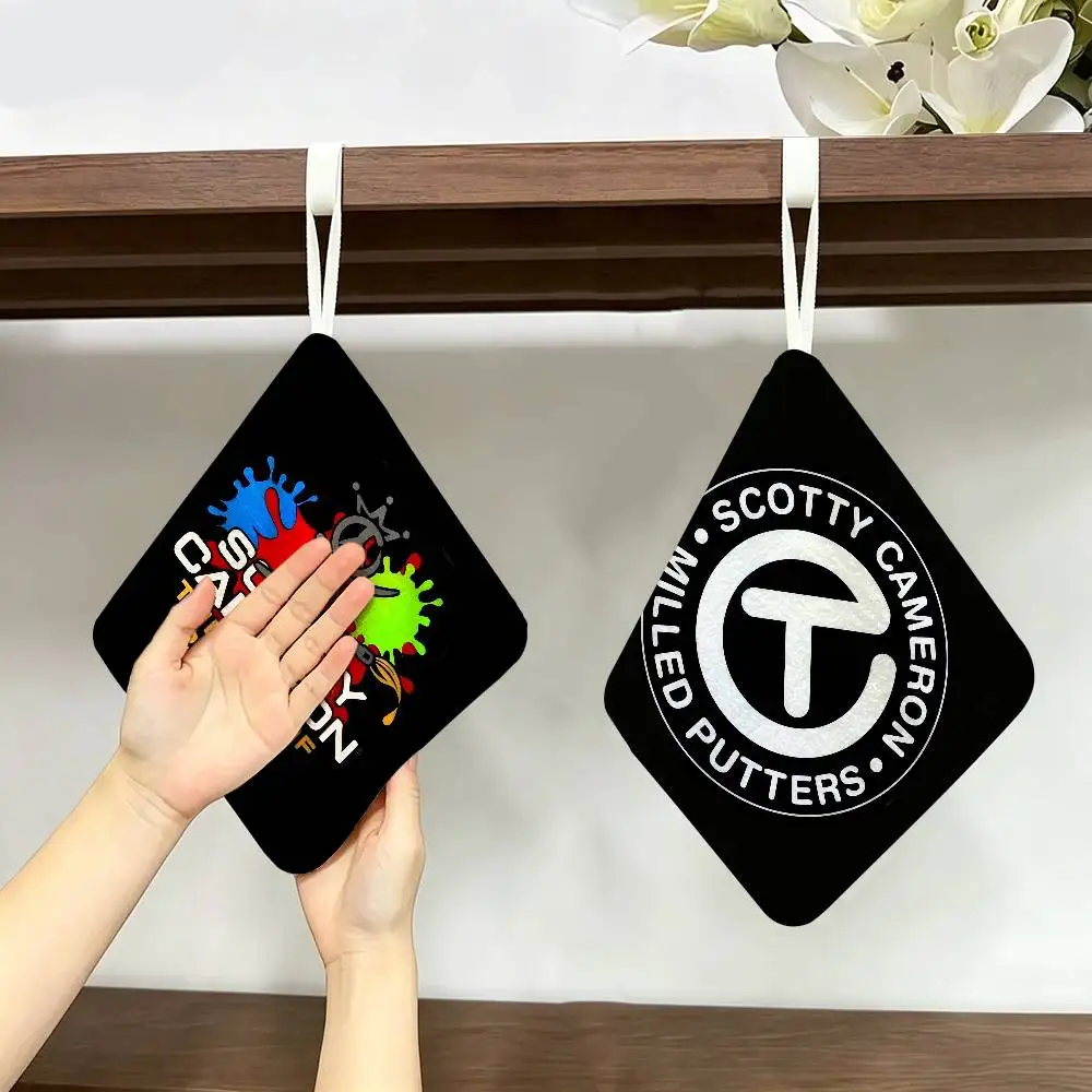 Toalla Diaria Clásica con Logotipo S-Scotty C-Cameron de Poliéster y Algodón, Paño de Cocina para Secar las Manos, Duradero para Uso en Toda la Casa