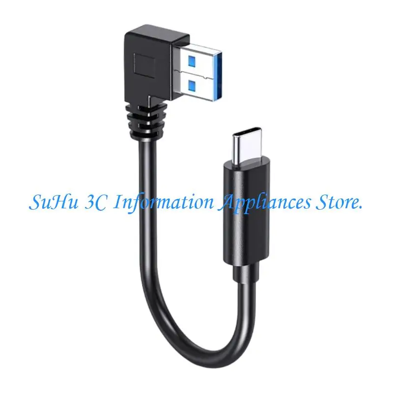  5Gbps 90 Degree Elbow Short USB3.0 to Type C Cable Fast Charging Cable For Tablet Wire Type C Cable 25cm/50cm/100cm