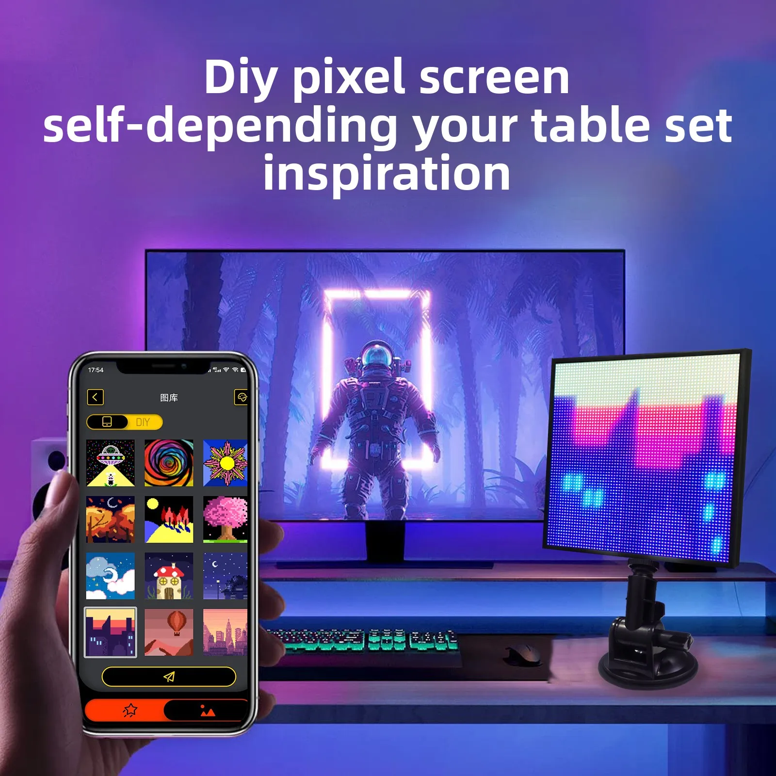 نافذة السيارة الخلفية LED التعبير الرائع شاشة السيارة سطح المكتب الديكور APP شاشة بكسل شاشة LED التعبير جو الشاشة