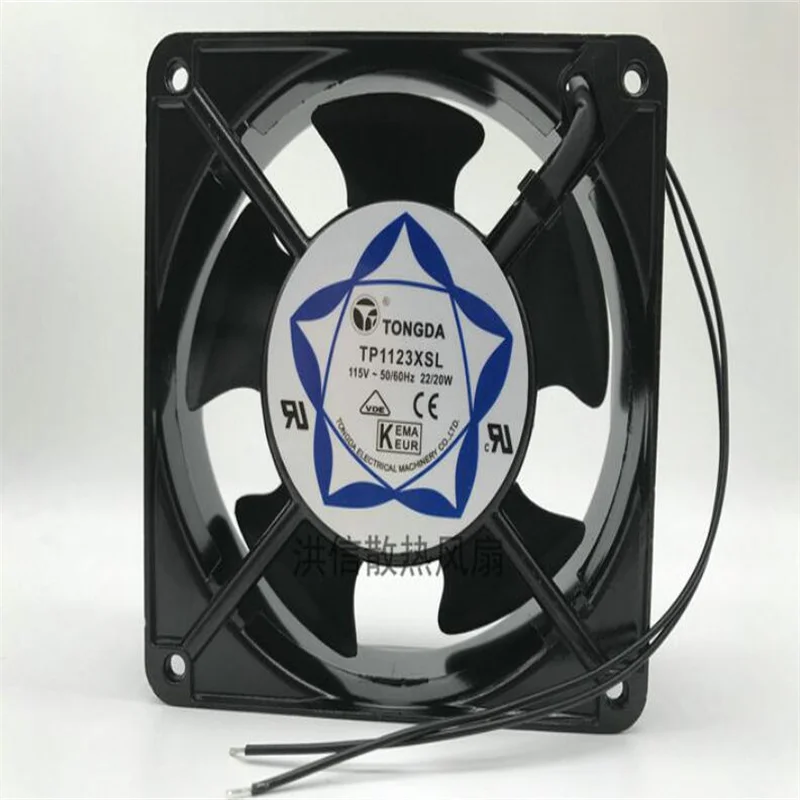 

TP1123XSL 12038 115V 22/20W 12CM two-wire copper wire cooling fan