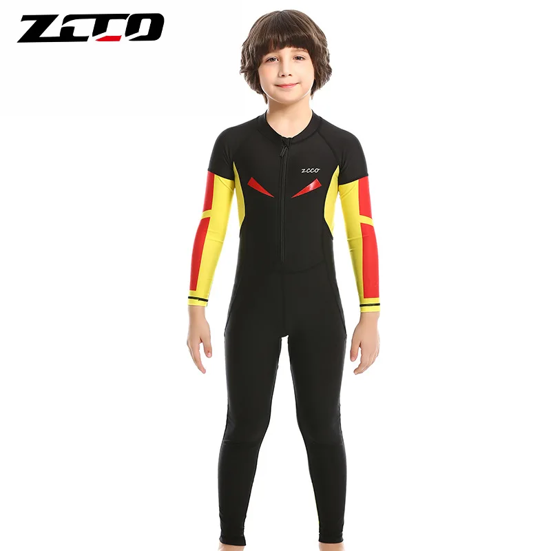 Anti-UV Protection Kids Full Body Quick-Dry Spandex Swimwear Children Lycra Rush Guard Scuba Surfing Beach Bathing Diving Suit