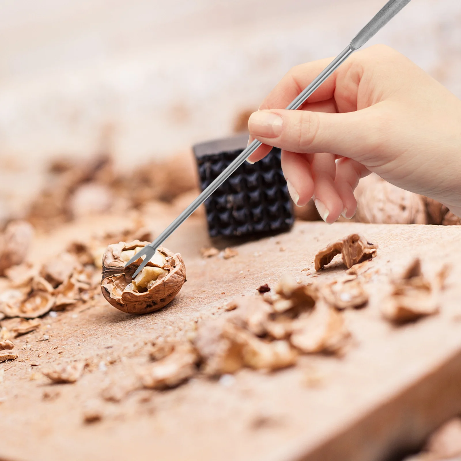 

Multifunctional Nutcracker Stainless Steel Tool Dried Fruit Opener Portable Walnut Clip High Hardness Texture Design