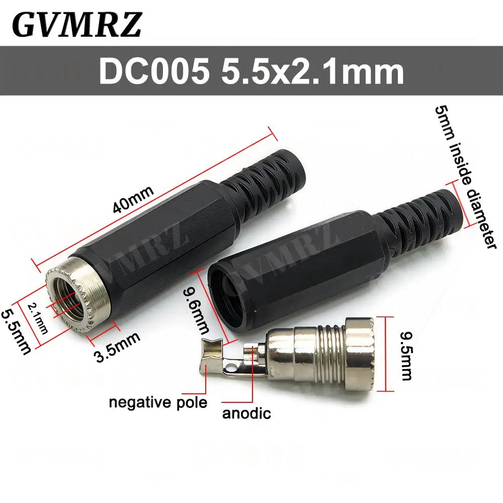 10 قطعة/الوحدة أنثى تيار مستمر السلطة جاك المقابس محول مأخذ التوصيل موصل 2.1/2.5 مللي متر x 5.5 مللي متر ل المقبس إصلاح أداة 5.5*2.1 مللي متر 5.5*2.5 مللي متر #5