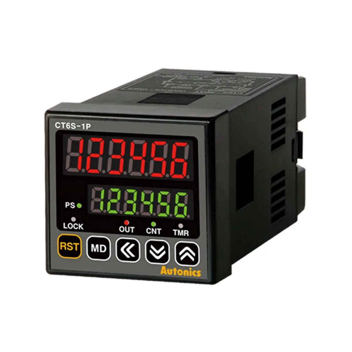 

CT6S-1P2 Counter/Timer, W48xH48mm, 6-Digit, LED, 1 Preset, PNP or NPN Input, Prescale value setting, Relay SPDT(1c) 250VAC 5A, N