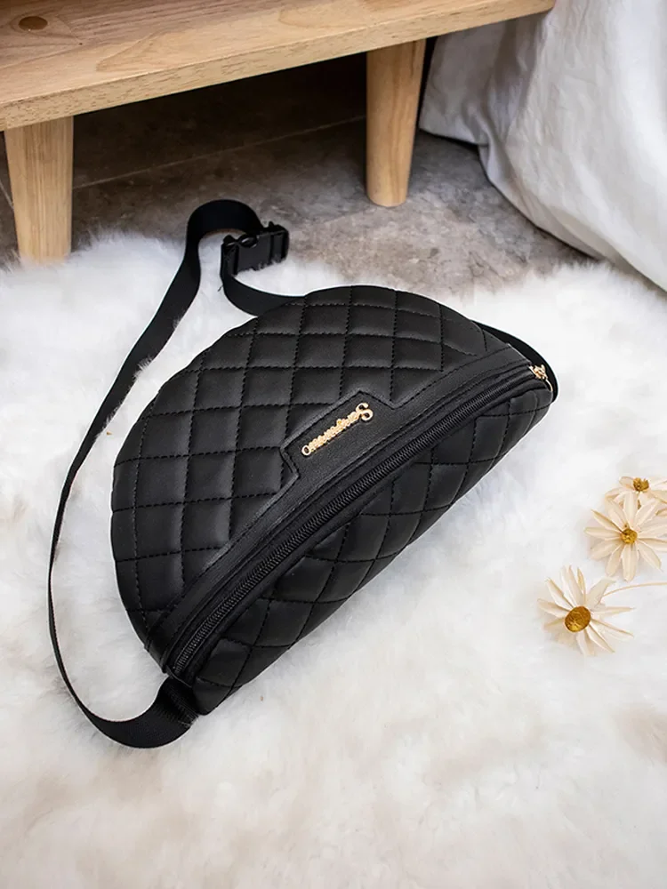 2023 New Diamond Embroidery Label Crossbody Chest Bag Casual Simple Cell Phone Small Bag for Women