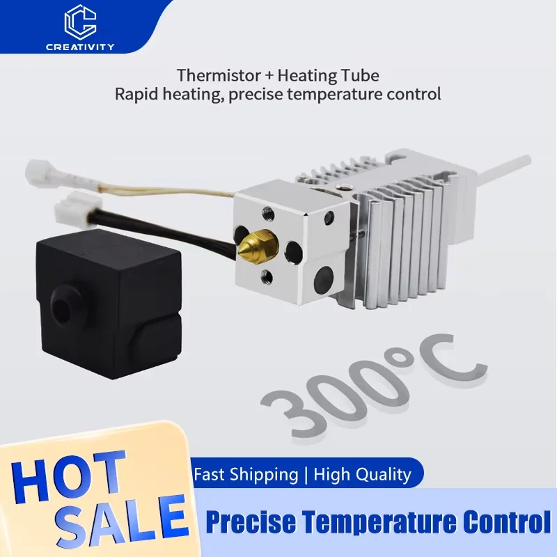 

Hotend Update Kit Ender 3 V3 SE Heating Block Kit Stainless Steel Throat High Temperature Print Head for Ender3 V3 Se 3D Printer
