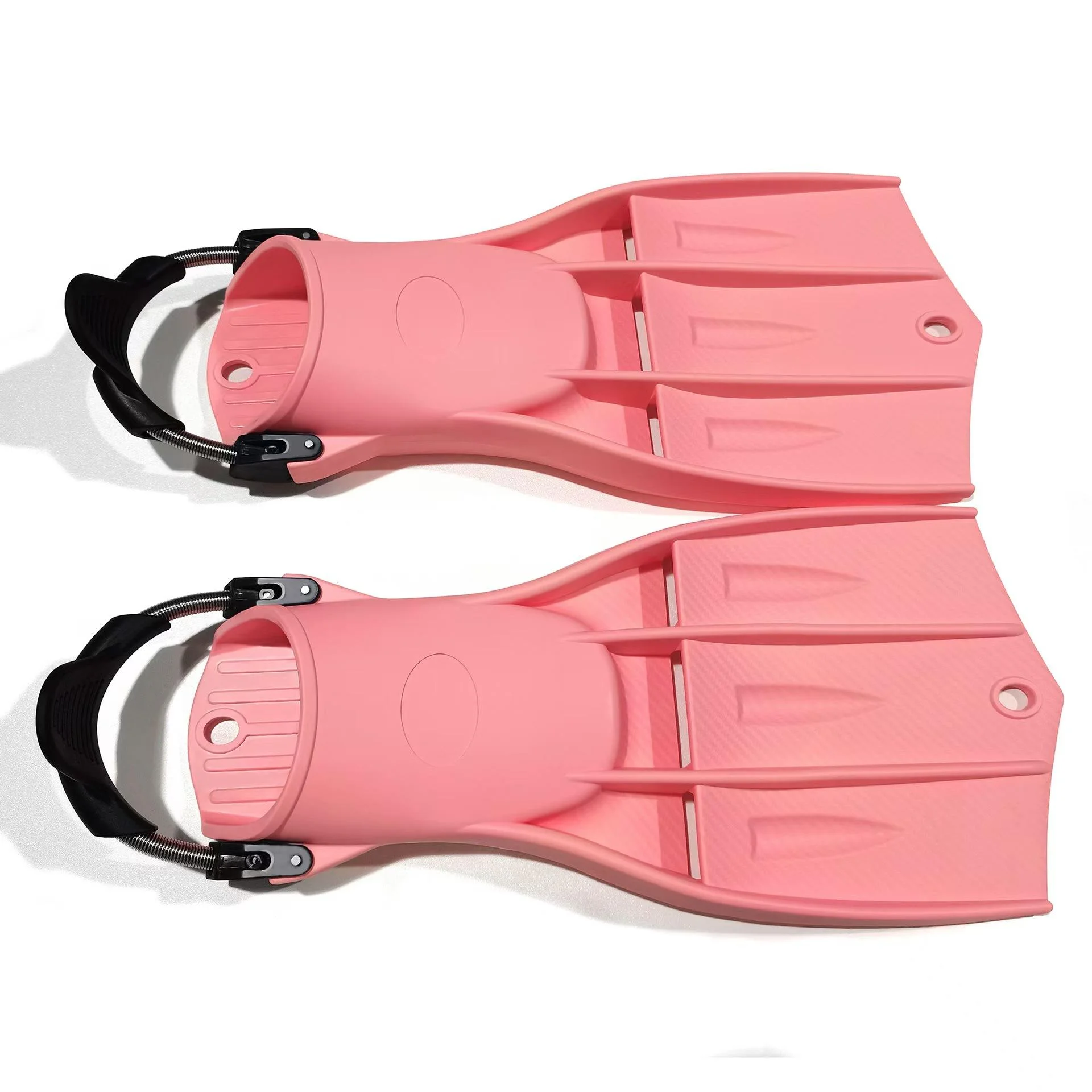 

Snorkel Diving Fins Adjustable Buckles Open Heel Travel Size Soft Comfortable Swim Flippers
