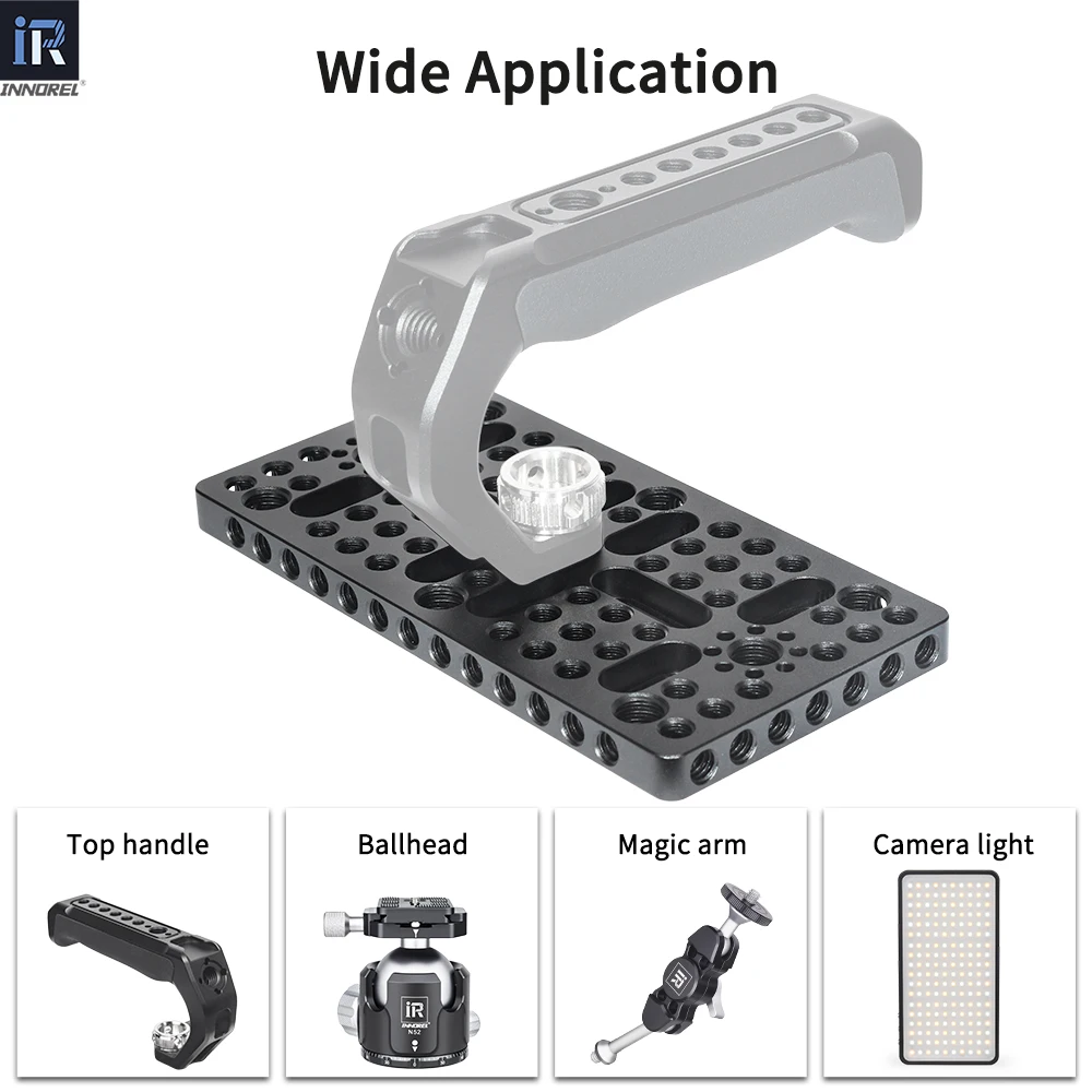 INNOREL CP1407 14*7cm Multi-Functional Cheese Plate Switching Mounting Plate with Built-in ARRI Locating Holes for Camera Tripod - Image 5