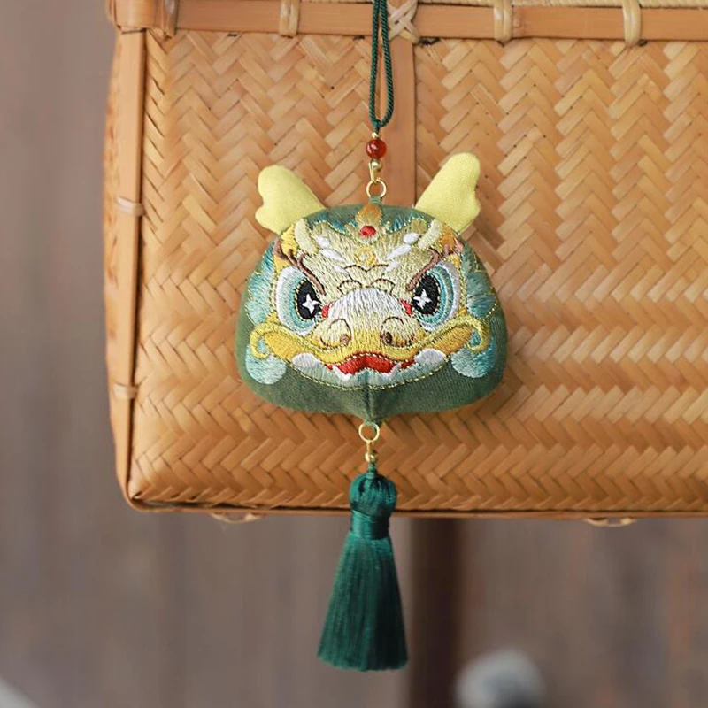 Chinese Zodiac Scented Tassel Bag Traditional Embroidery Lucky Bag Palace Sachet Woman Jewelry Storage Bags Hanfu Accessories