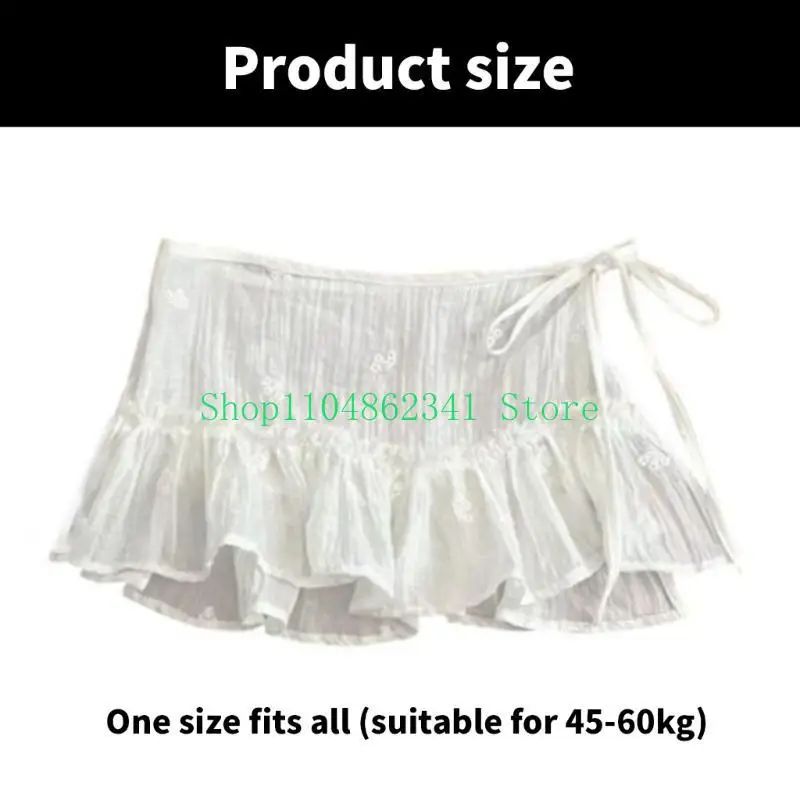 5ASD Ruffle Lace Strayering Fuce Gonna a lunghezza della gonna inferiore Spazzante Extender