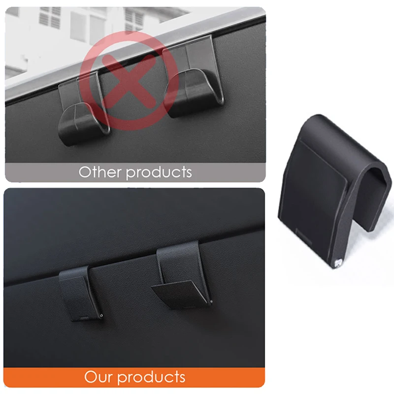 خطاف صندوق السيارة لطراز تسلا 3 2024-2025 ملحقات المرتفعات صندوق القفازات خطاف مخفي مشبك قابل للطي لطراز تسلا 3 2024-2025 #4