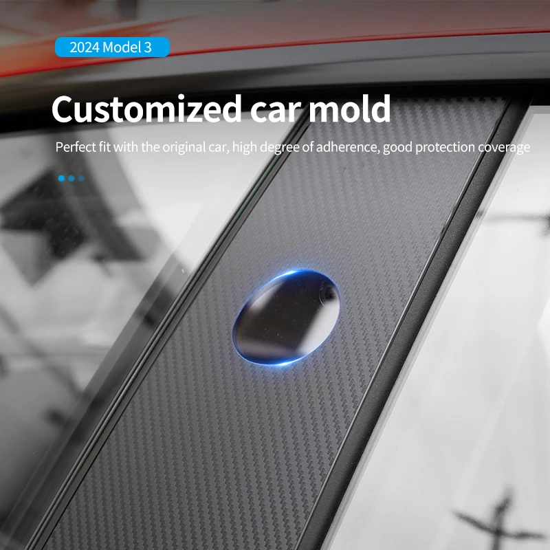 For Tesla Model Y 2024 Automobile Protective Film Protective Film B-pillar Scratch Proof TPU Film Retrofitting Accessories