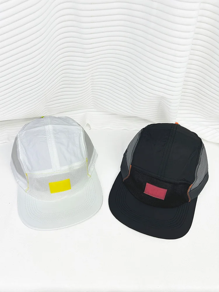 Summer outdoor quick-drying cap men's and women's outdoor sports sunscreen five-piece cap big head circumference cap