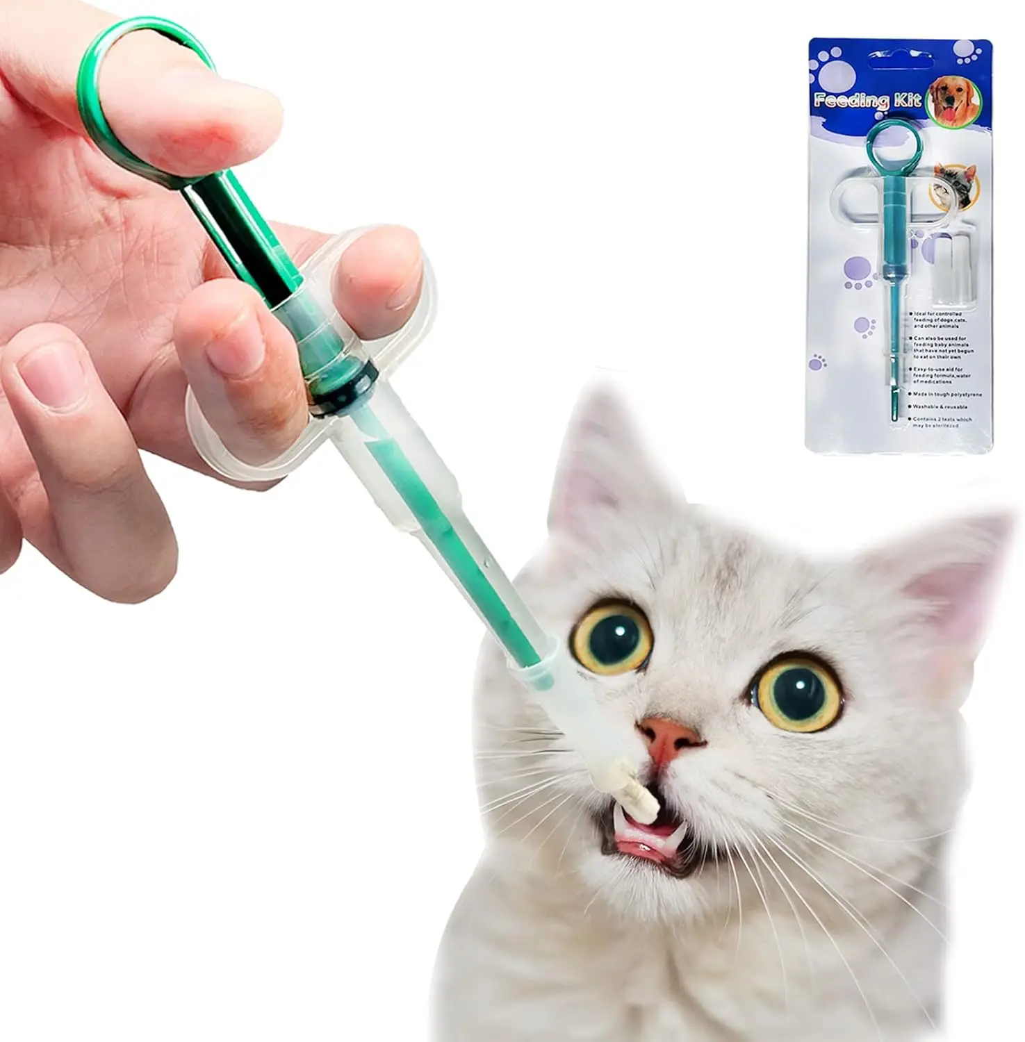 

TONG Pet Propulsive Silicone Drug Feeder Tablet Liquid Comfortable Dog And Cat Universal Safe, Easy To Clean And Use Repeatedly