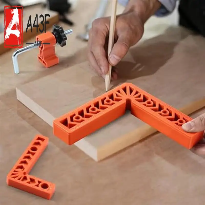 

A43F-4Sets Right Angle Clamps For Woodworking Corner Clamps For Woodworking 90 Degree Clamp Right Angle Clamp