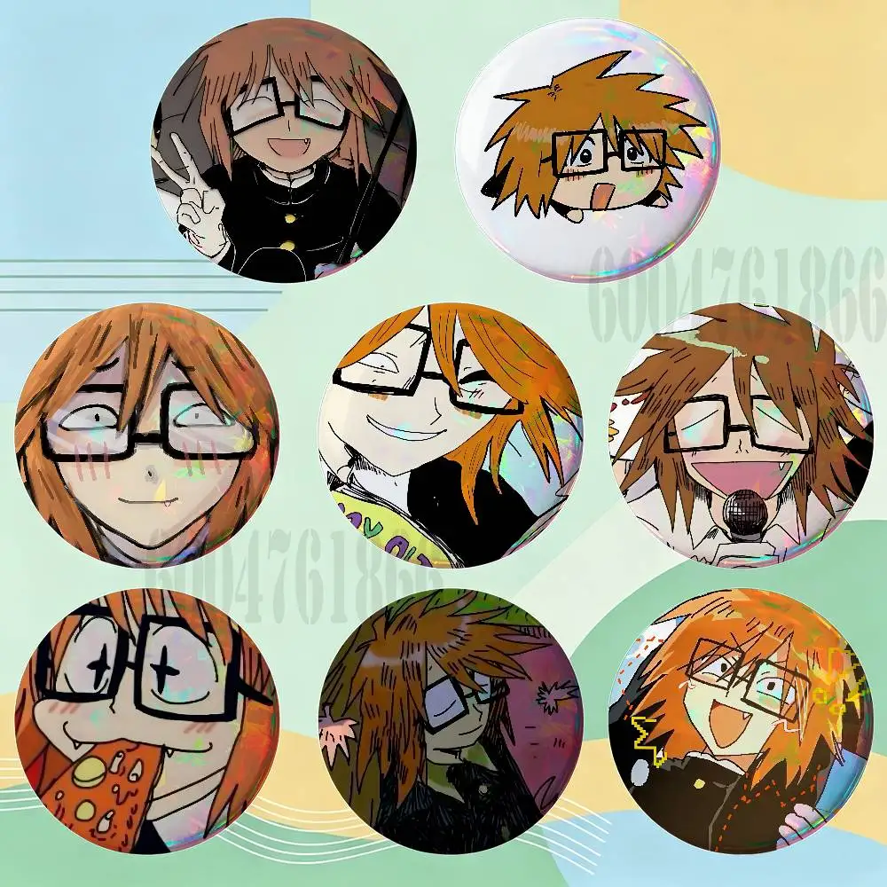 R-Randal Ivory Badges Round Nijigen Otaku Culture IP peripheral products 58mm 44mm 32mm 75mm 25mm Mini