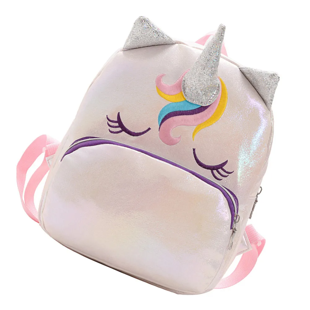 

Детский рюкзак с единорогом из искусственной кожи, школьный ранец для девочек, повседневная сумка для путешествий и активного отдыха, модный городской рюкзак