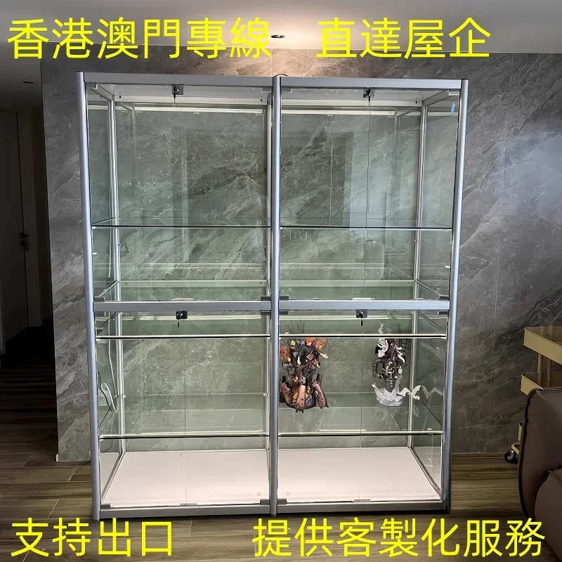 Export Overseas Hong Kong Glass Display + Figure Lego Model Cabinet Doll Comic-Con Display Cabinet Customized Shelf