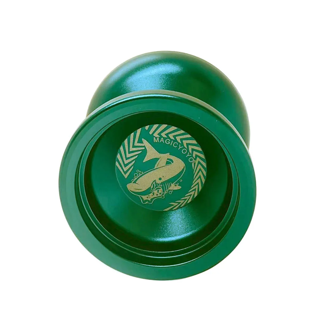 MAGICYOYO N12 Shark Metal Yoyo 8-koralik łożyska nie reaguje Yoyo Ball w/ 5 liny piaskowane wykończenie WorkmanshipYoyo zabawki prezentowe