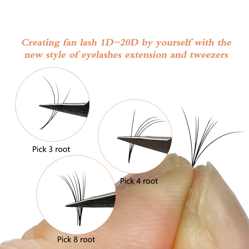 Fast shipping 0.07 0.10 volume russian PBT korean individual eyelash extension dark black matte soft natural eyelash extensions