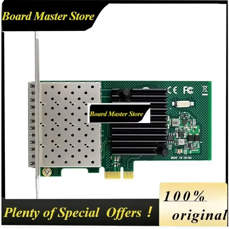 BoMaSParts For I350-f4 Fiber Network Interface Card Gigabit I350am4pciex4 Quad Optical Port Sfp Fiber Lc