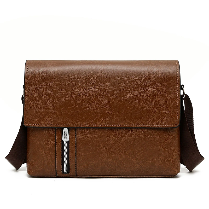 

Деловая сумка через плечо для IPAD, деловая сумка из искусственной кожи, мужская сумка-мессенджер, большая боковая сумка на ремне, модная мужская сумка через плечо SAC