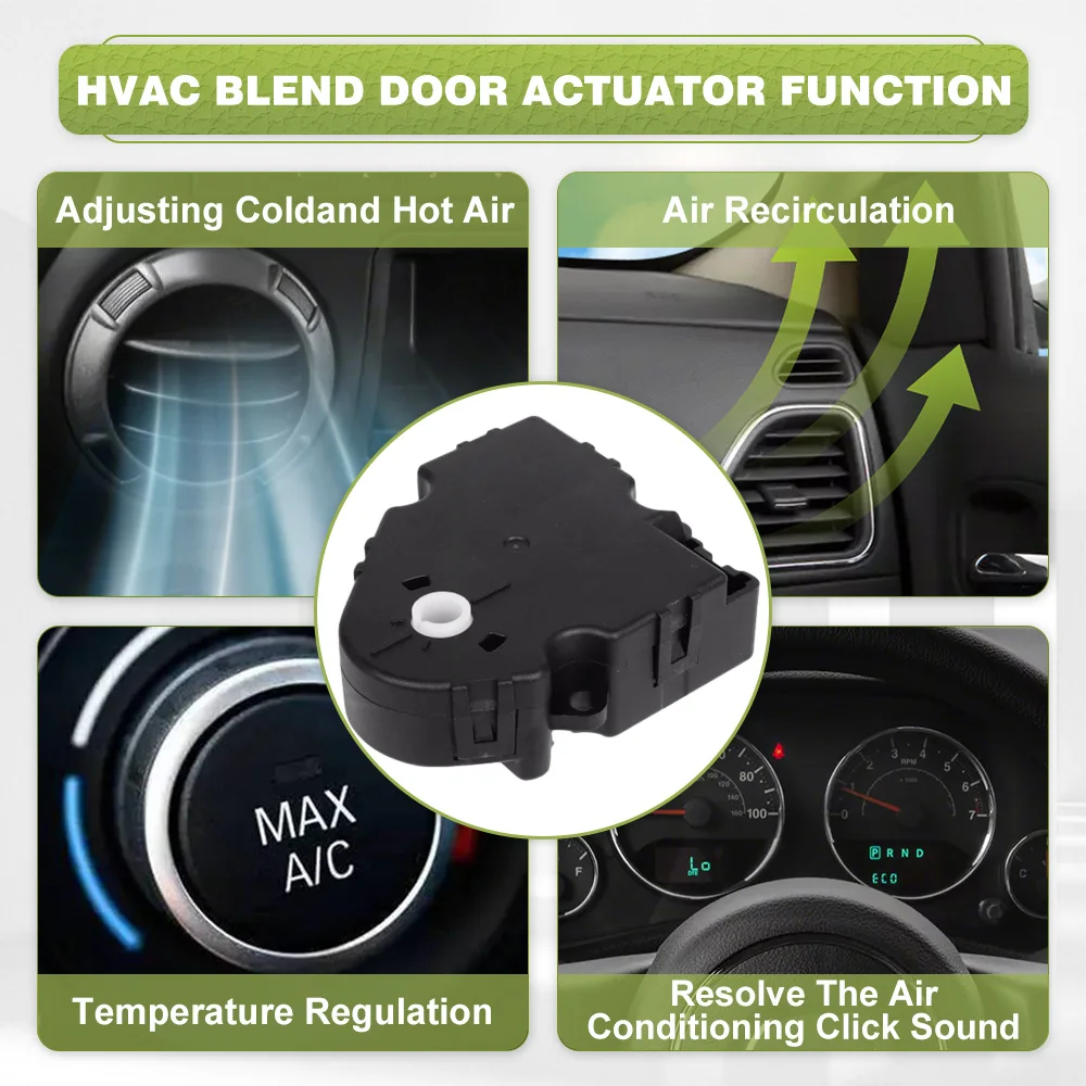 

HVAC Heater Air Blend Door Actuator For Jeep Grand Cherokee 1999 2000 2001 2002 2003 2004 5012750AA, 5137781AA, 604-046