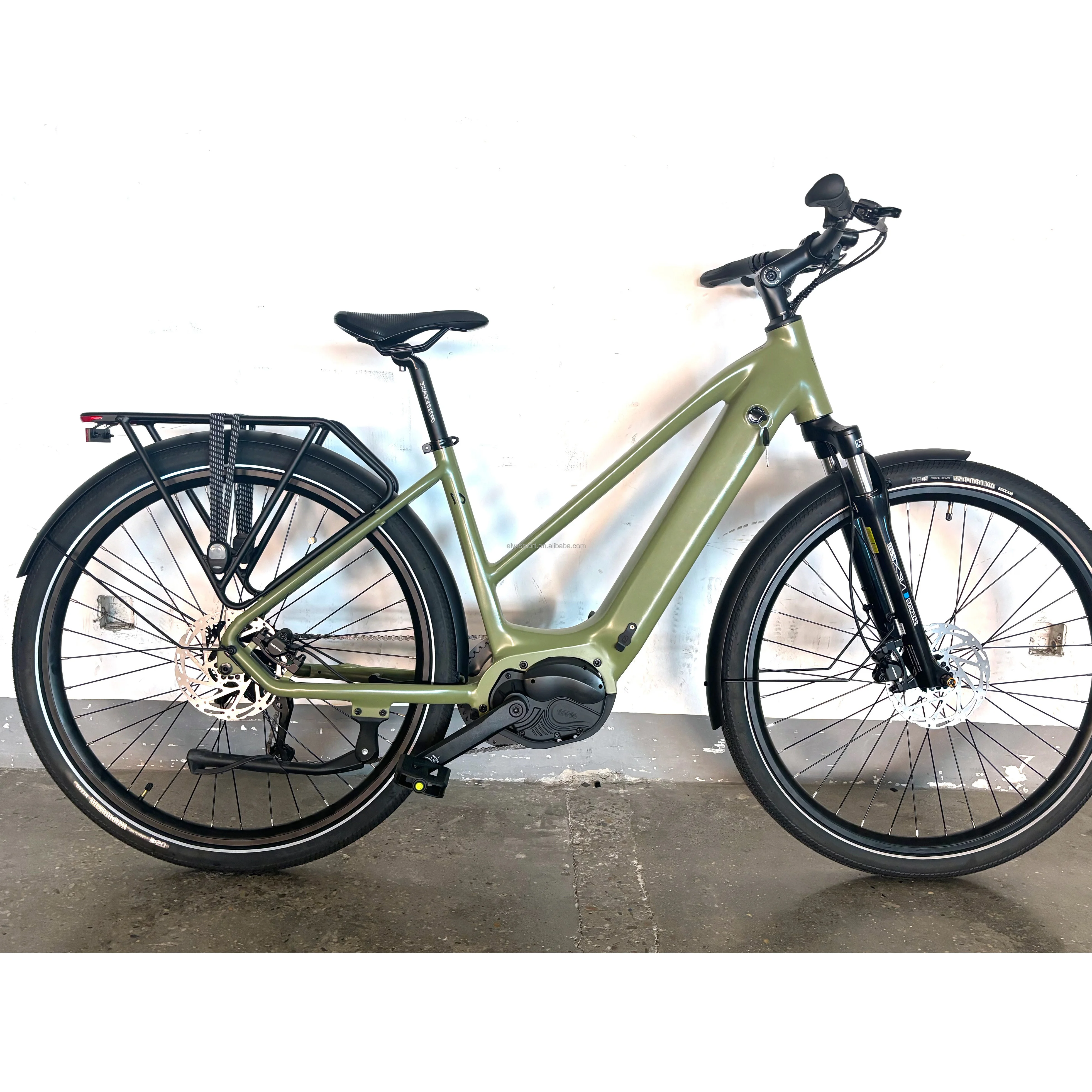 

Электрический городской велосипед в европейском стиле для женщин, 28 дюймов, с центральным двигателем 250 Вт, 48 В, запас хода 80 км, для треккинга и езды по бездорожью