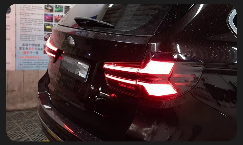 أضواء السيارة ل BMer X5 F15 2014-2018 LED مصابيح خلفية للسيارة أضواء النهار الجري التوصيل والتشغيل اكسسوارات السيارات