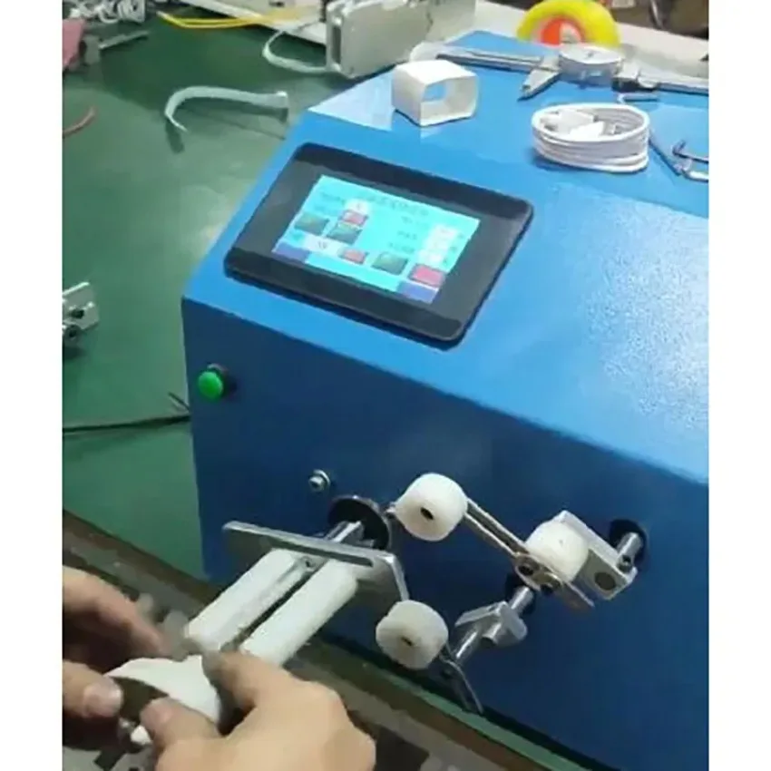 Automatic Wire Winding Machine, USB Data Cable Coiler Organizer with Digital Counter for AC/DC Power Cord