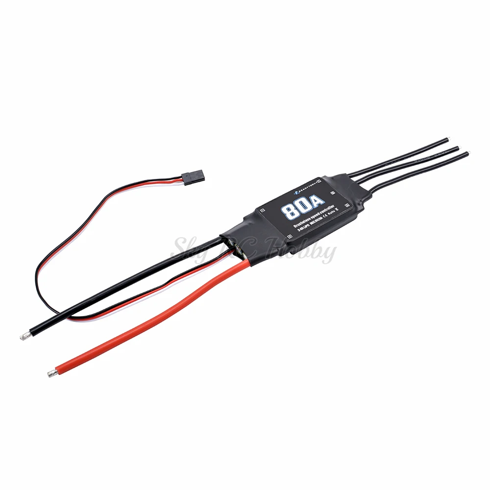 1PCS / 2PCS 80A 2-6S ESC Brushless regolatore di Velocità ESC per RC FPV Elicottero Aereo