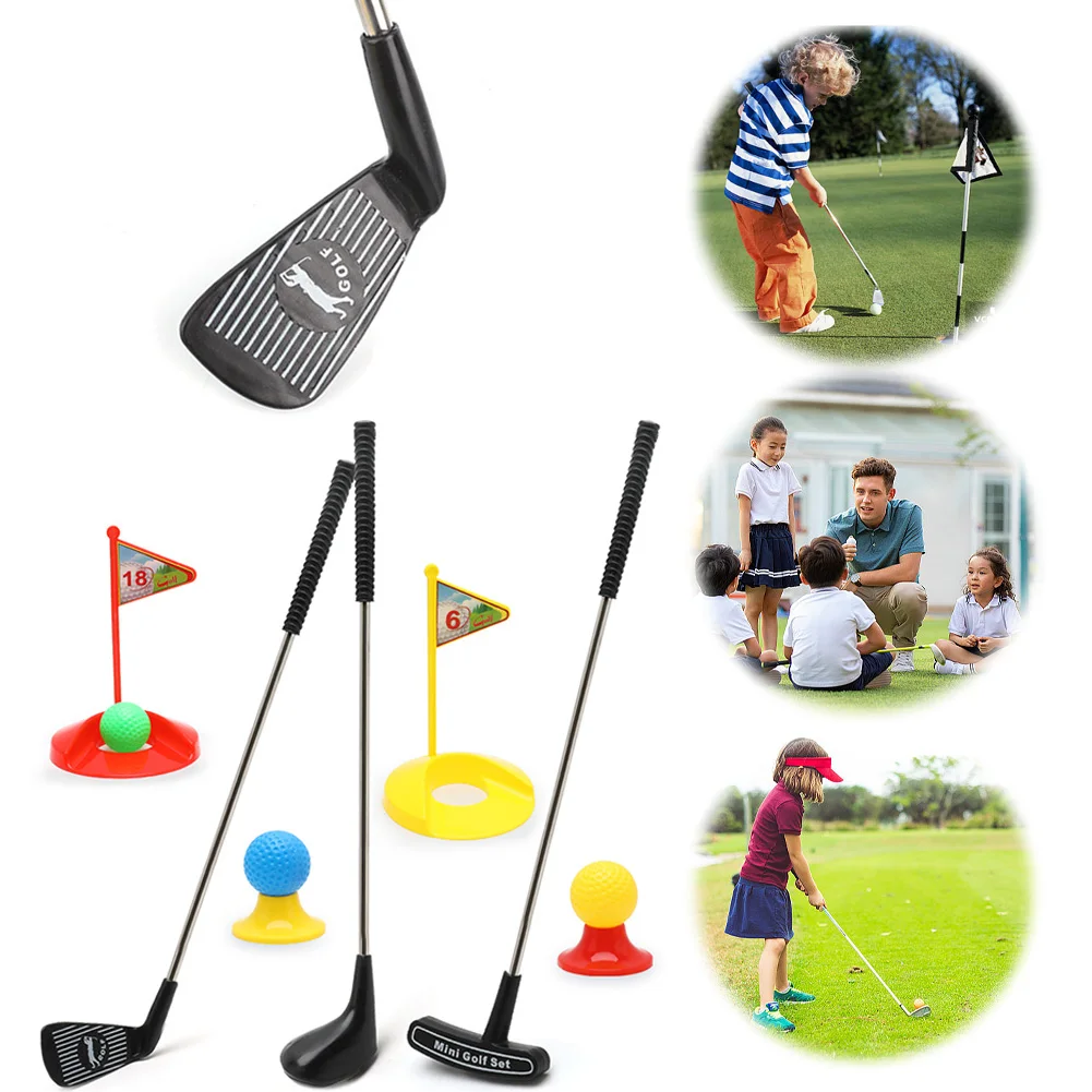 Mini Golf Club Set Early Educational Golf Set Toy Educational Golf Toys Sets Lawn Outdoor and Indoor Sports Toy for Children