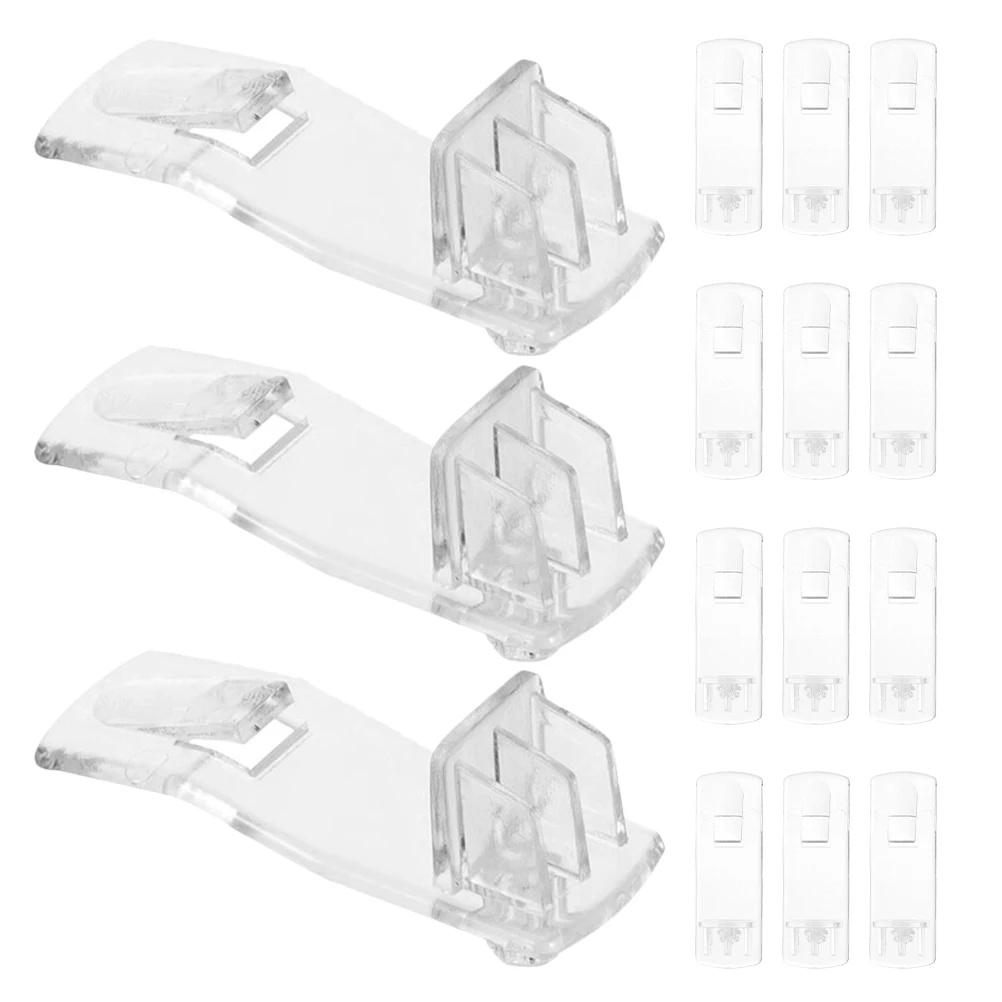 30 Buah Rak Lemari Rak Pasak Rak Buku Plastik Bening Penopang Kabinet Pin Transparan