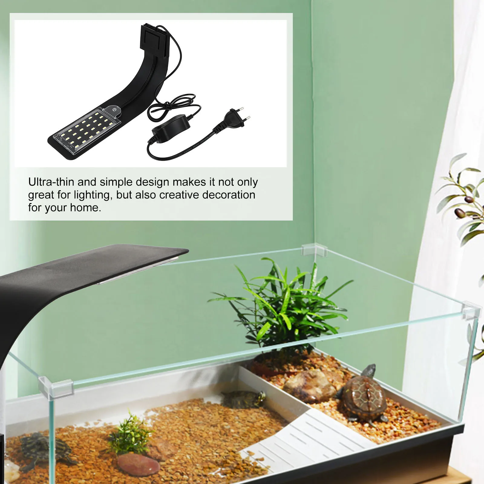 

Led Aquarium Light 12V High Brightness For Fish Tank Plants Growth Ultra-Thin Design Long Lifespan Ip68 Waterproof