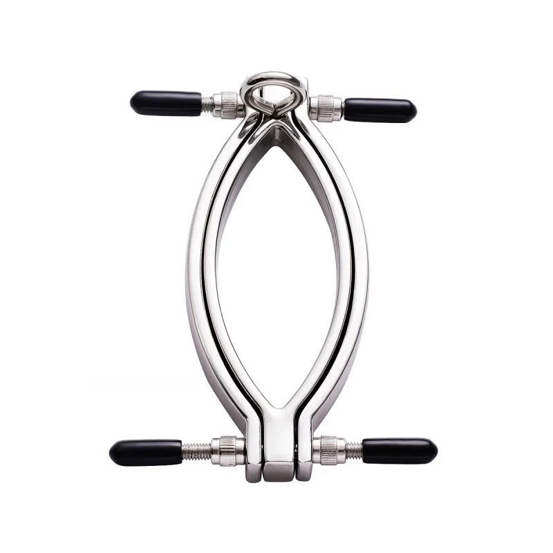 Stainless Steel Labia Clamp Bondage Equipment Fetish Clitoris Stimulation BDSM Slave Speculum Vagina Opener Restraints Sex Toys