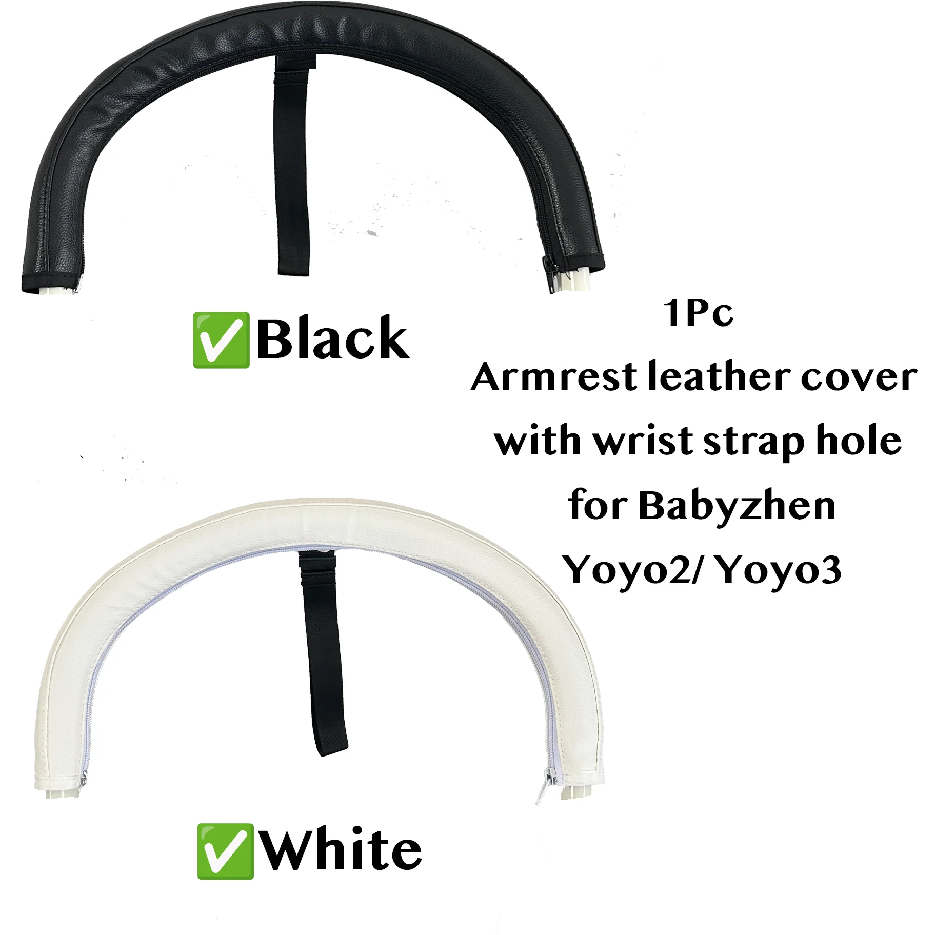 

Baby Stroller Accessories PU Leather Protective Case Cover of Armrest and Handle for Babyzen Yoyo2 Yoyo3 Pram