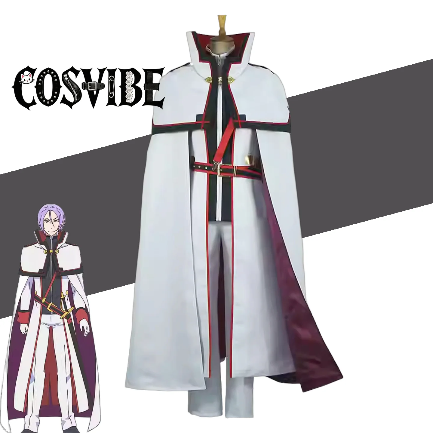 

Re:Zero Felix Argyle Cosplay - Julius Juukulius Unisex Cloak Pants Outfit Halloween Suits Men Women