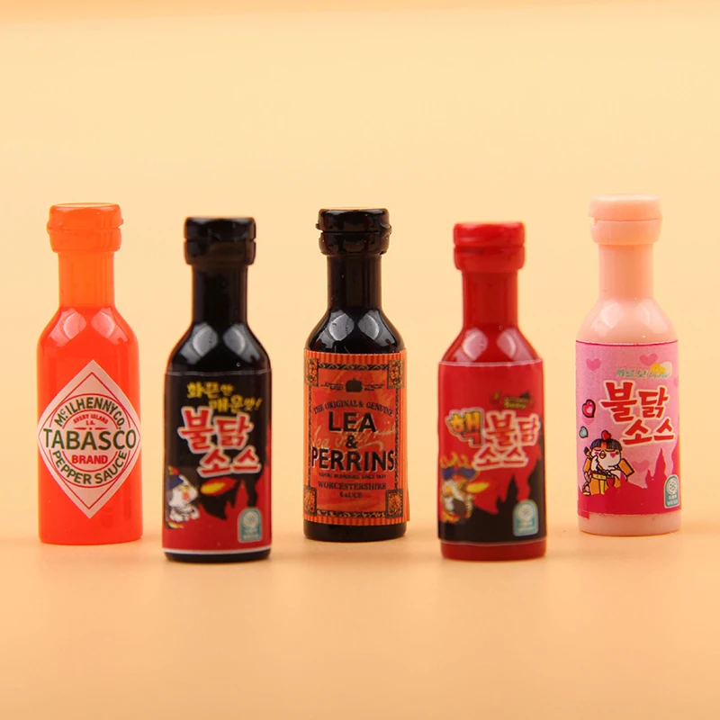 10 Piezas de Miniatura para Casa de Muñecas, Condimento de Cocina, Modelo de Salsa de Fideos con Pavo, para Decoración de Accesorios de Casa de Muñecas