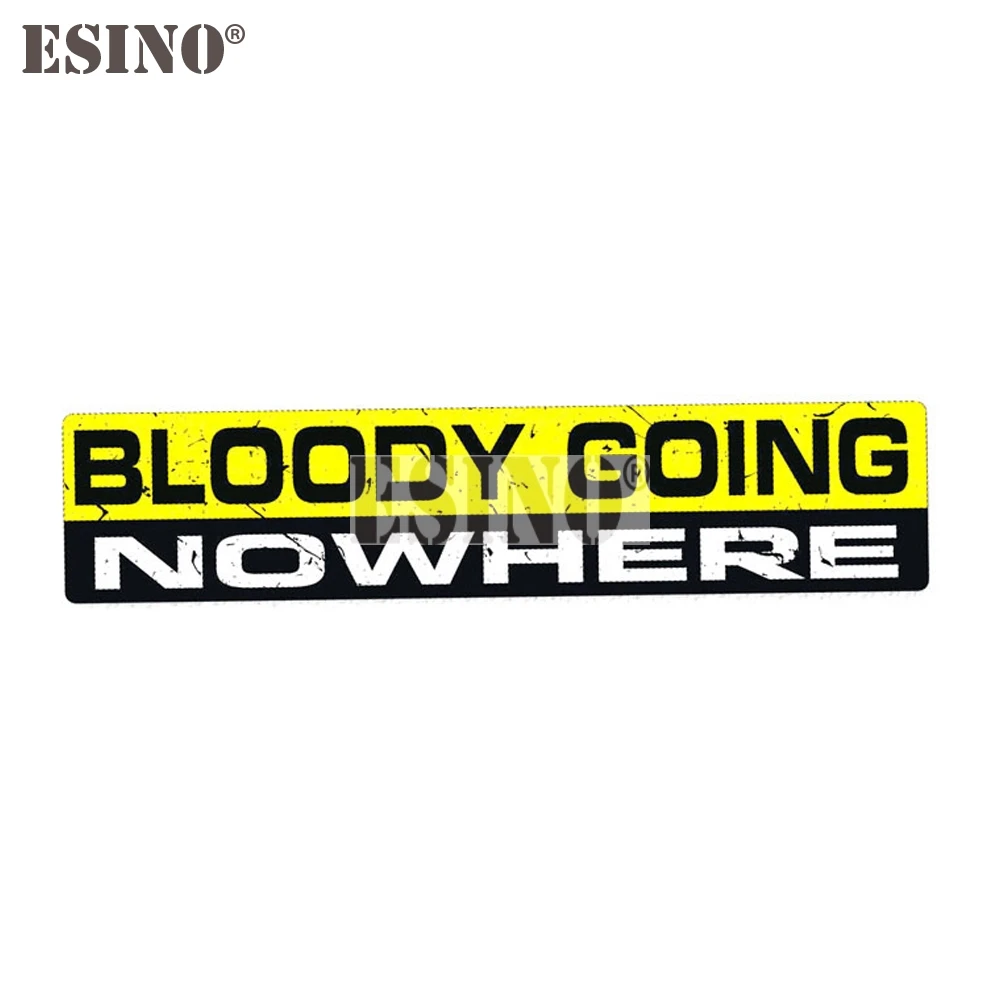 Funny Warning Bloody Going Nowhere Sticker Cartoon PVC Decal Waterproof Car Body Pattern Vinyl