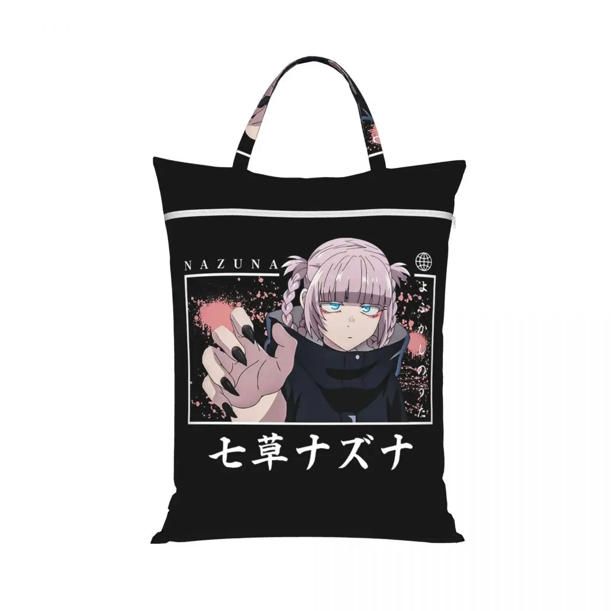 Call Of The Night Anime Nazuna Nanakusa Laundry Collector Foldable Laundry Basket Large Storage Washing Basket Home Organizer