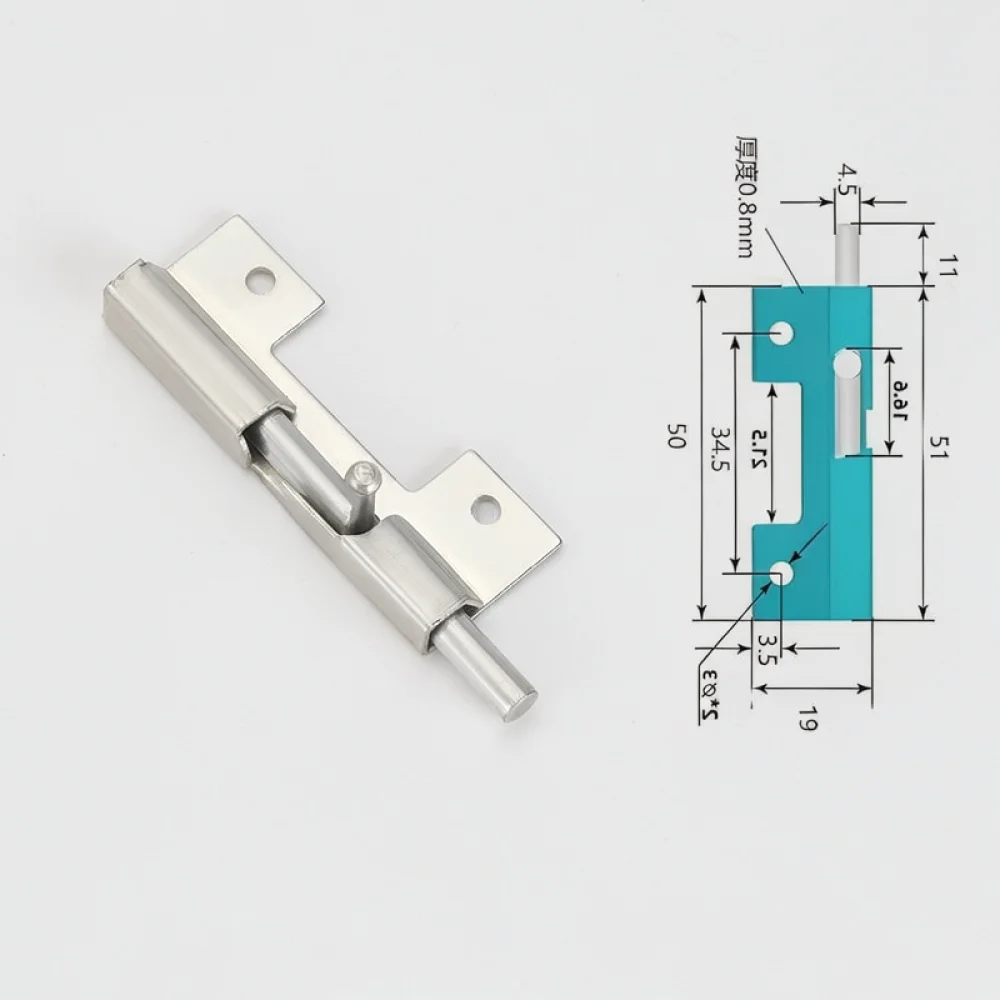 For Niwo CL260 Spring Latch Hinge Industrial Metal Hardware Concealed Door Connector For Control Box Distribution Cabinet