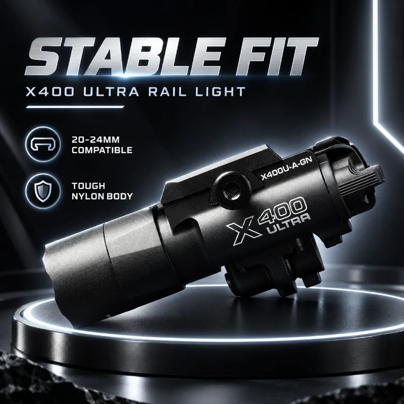 Nylon X400 Ornament Flashlight Module, Under‑mount Design Dedicated Switch Accessory for 20‑24mm Hobby Model